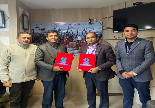 नेपाल एसबिआई मर्चेण्ट बैंकिङ्ग र कालिञ्चोक दर्शनबीच व्यवसायिक सम्झौता