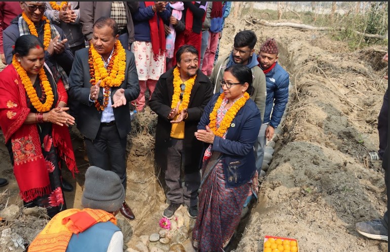 भरतपुरका ४ वटा वडामा ३ किमी मेसजाली निर्माणको कार्य सुरु