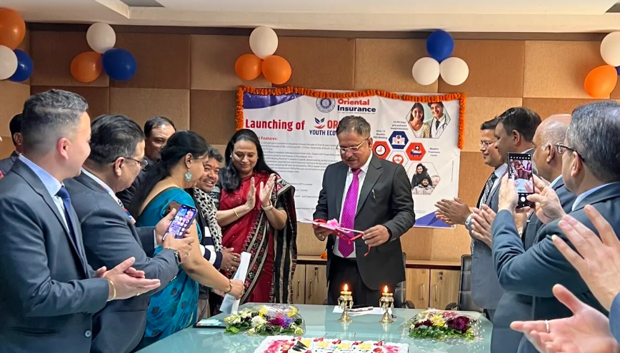 ओरिएण्टल इन्स्योरेन्सद्वारा सिएसआर अर्न्तगत २० लाख रुपैयाँ आर्थिक सहयोग