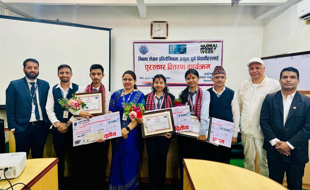 निबन्ध लेखन प्रतियोगितामा पोखरिया माध्यमिक विद्यालय विराटनगर उत्कृष्ट