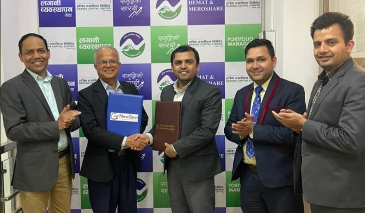 गरिमा क्यापिटल र नेक्सजेन म्यानेजमेन्ट सोलुसन्सबीच व्यवसायिक सम्झौता