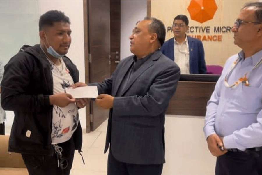 प्रोटेक्टिभ माइक्रो इन्स्योरेन्सले दियो ५ लाख २० हजार रुपैयाँ मृत्यु दाबी वापतको रकम