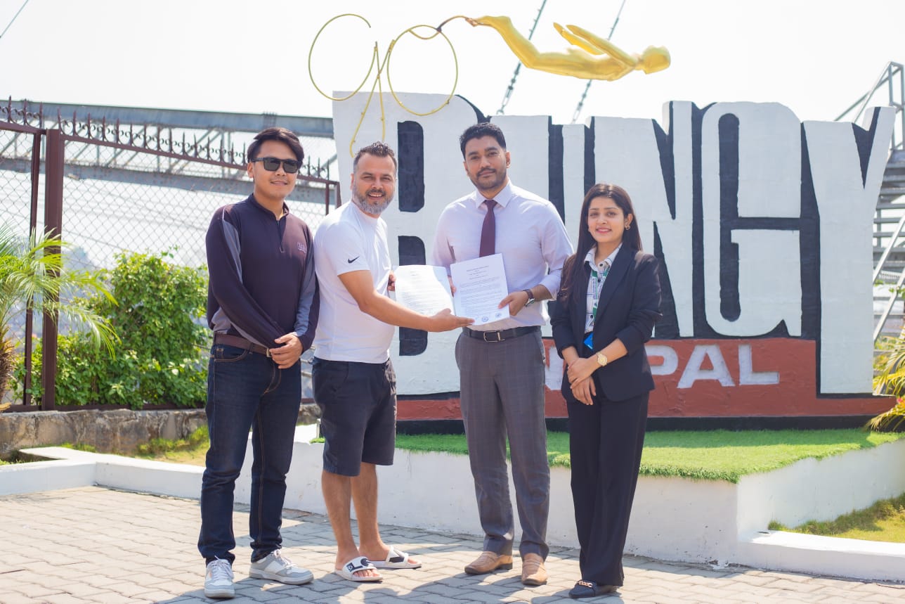 सांग्रिला डेभलपमेन्ट बैंक र बंजी नेपाल एडभेन्चरबीच सम्झौता