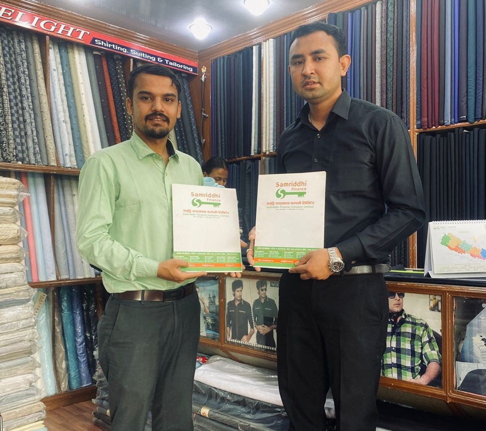 समृद्धि फाइनान्सका ग्राहकलाई डिलाइट टेलरिङ सेन्टरमा आकर्षक छुट