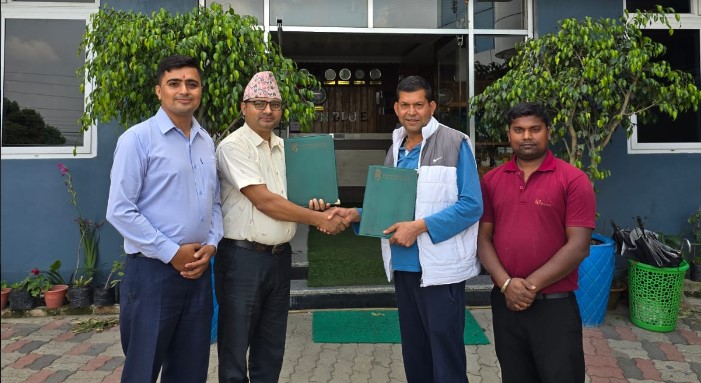 कामना सेवा विकास बैक र होटेल इस्टन ब्लुबीच सम्झौता