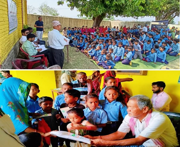 समृद्धि फाइनान्सद्धारा विपन्न वर्गका विद्यार्थीलाई स्टेशनरी वितरण