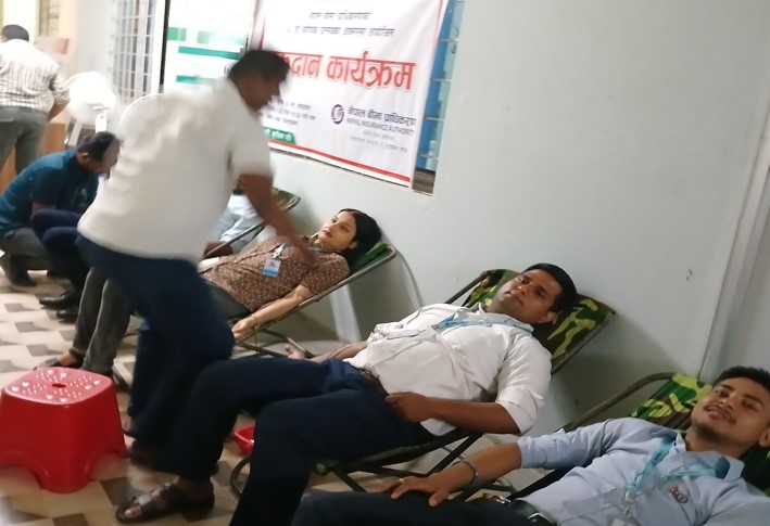 प्राधिकरणको कोशी प्रदेश कार्यालयद्वारा रक्तदान कार्यक्रम सम्पन्न