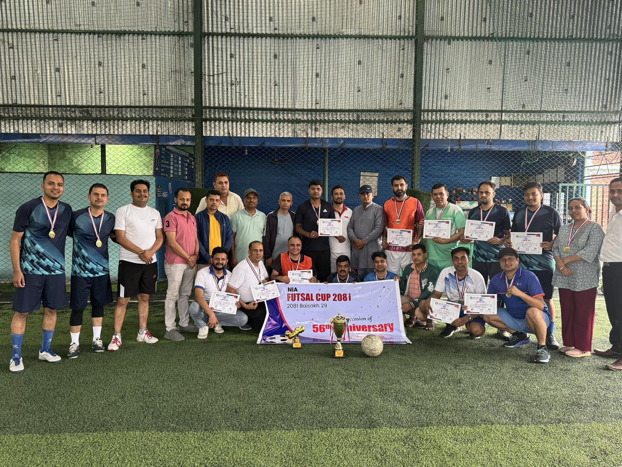 प्राधिकरणको गण्डकी प्रदेशद्वारा फुटसल कार्यक्रम सम्पन्न