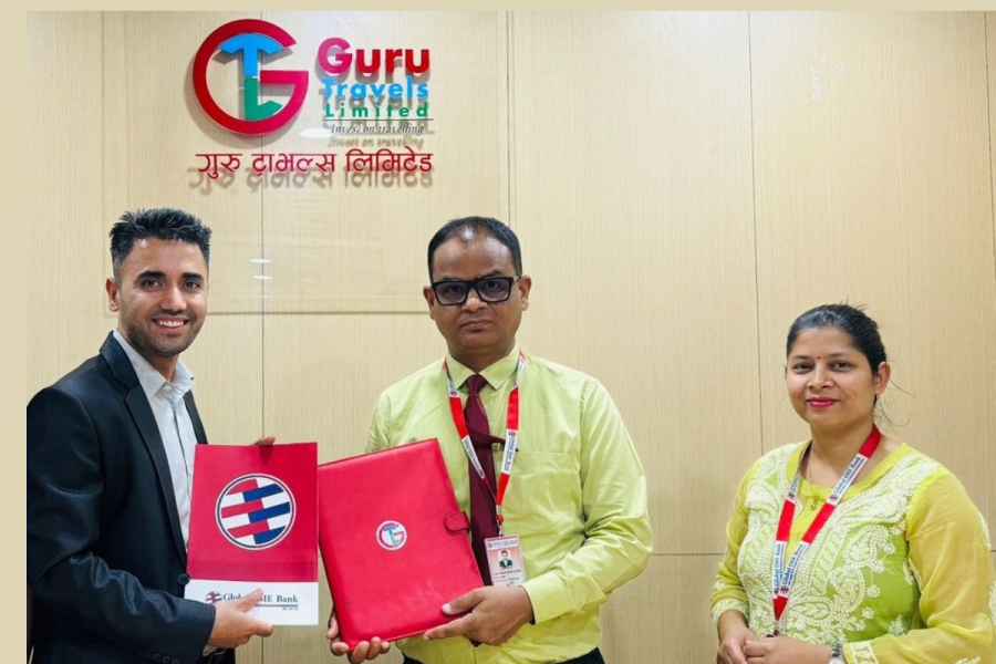 ग्लोबल आइएमई बैंकका ग्राहकले गुरू ट्राभल्सको सेवामा आकर्षक छुट पाउने
