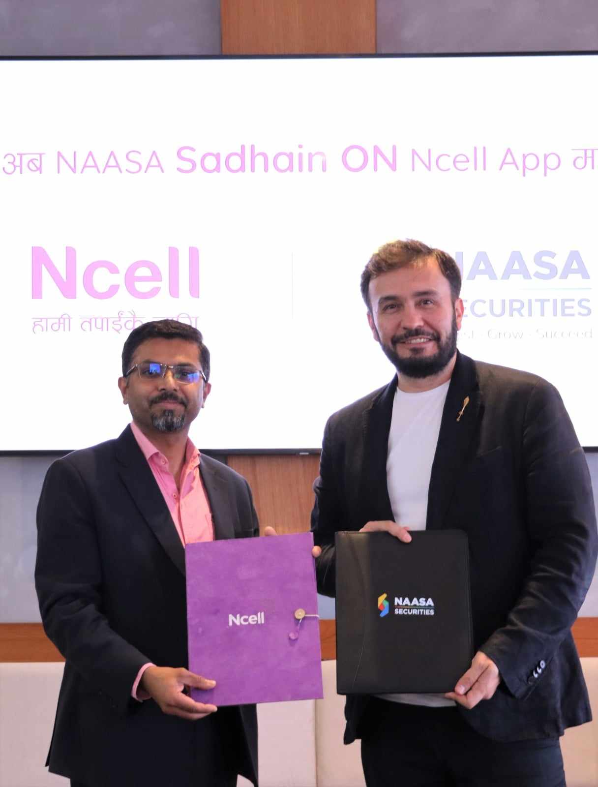 एनसेल ‘सधैं अन’को प्रतिबद्धताः ग्राहकलाई नयाँ अवसरसँग जोड्न नासा सेक्युरिटीजसँग सहकार्य