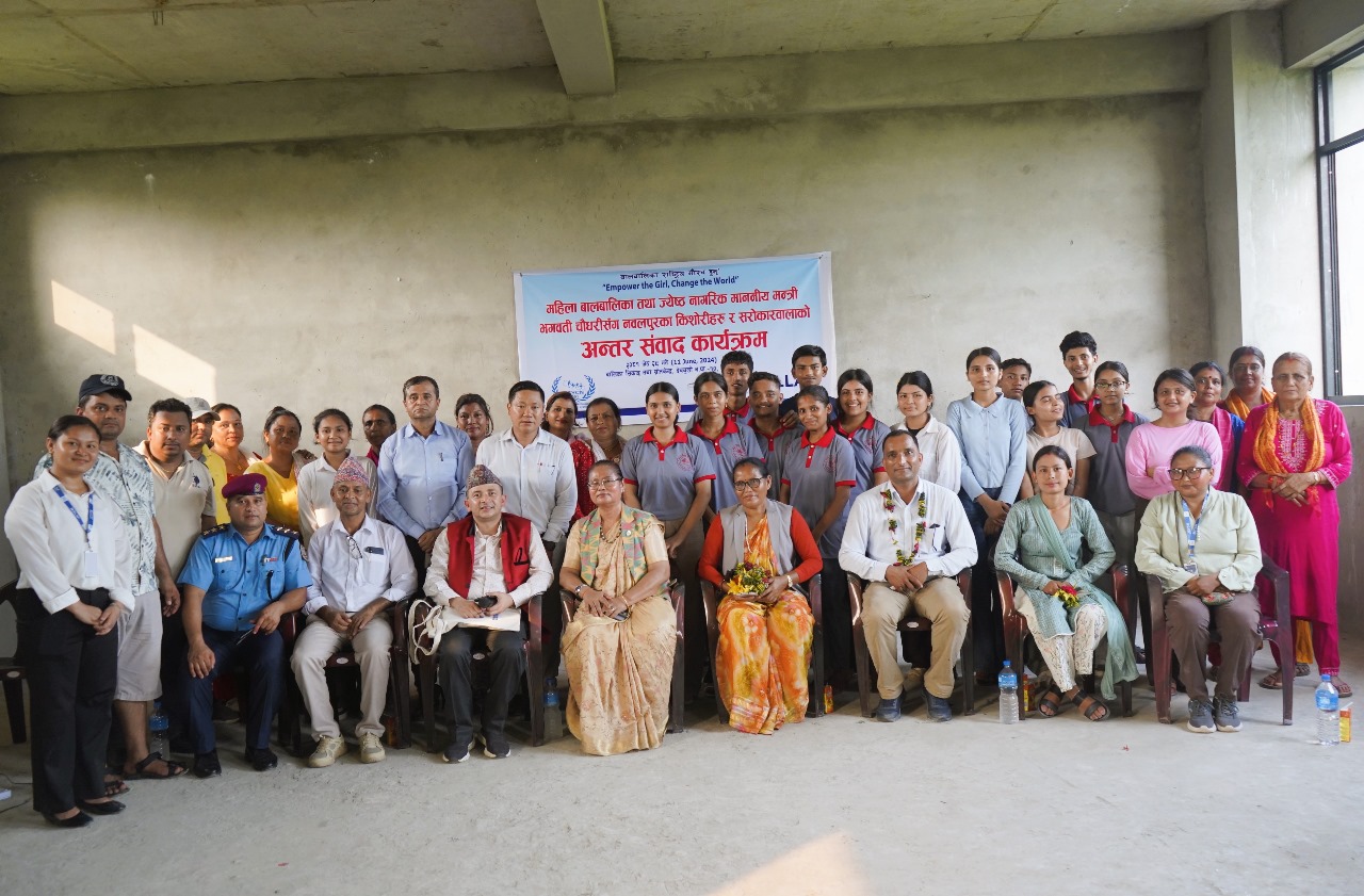 किशोरीका लागि लगानी र नीतिगत सुधार गर्न सरकार प्रतिबद्ध छः मन्त्री चौधरी