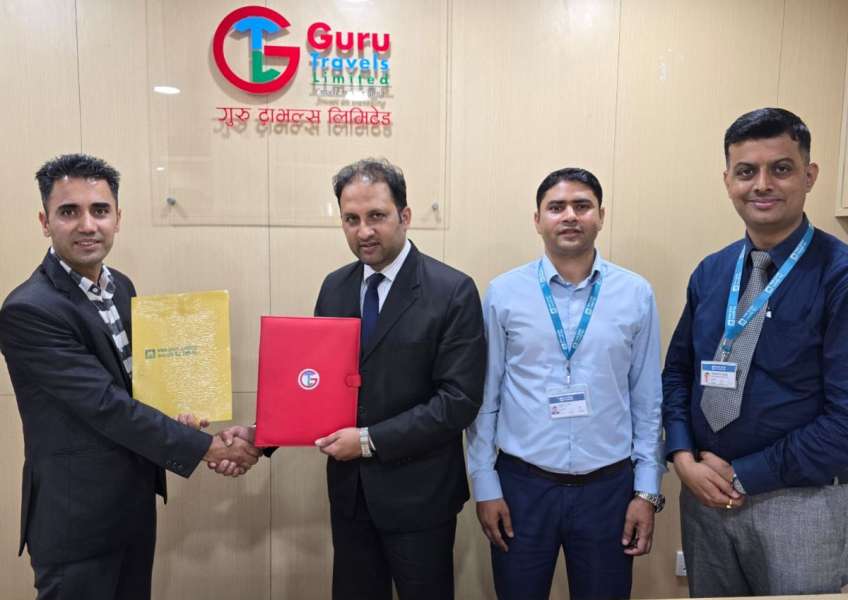 गुरू ट्राभल्स र एनएमबि बैंकबीच व्यवसायिक सहकार्य