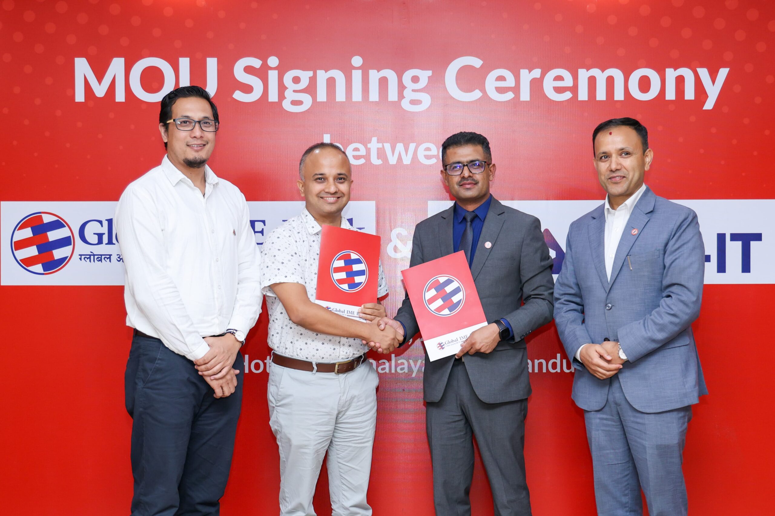 ग्लोबल आइएमई बैंक र नास–आईटीबीच दिगो साझेदारी सम्बन्धी सम्झौता