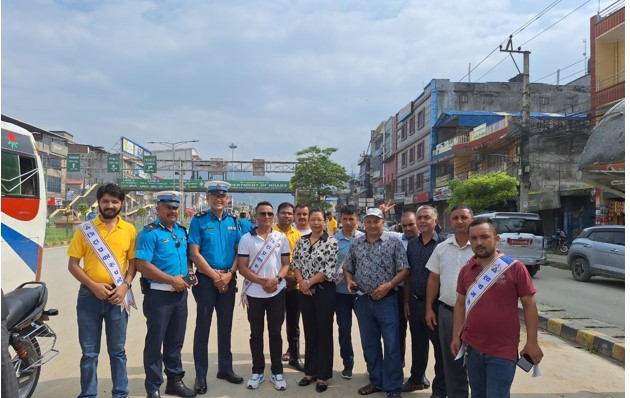 जिल्ला प्रशासन कार्यलय र प्राधिकरणको आयोजनामा ट्राफिक सचेतना कार्यक्रम सम्पन्न