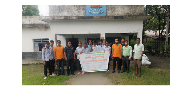 समृद्धि फाइनान्सको मधुवन शाखाले गर्यो बृक्षारोपण