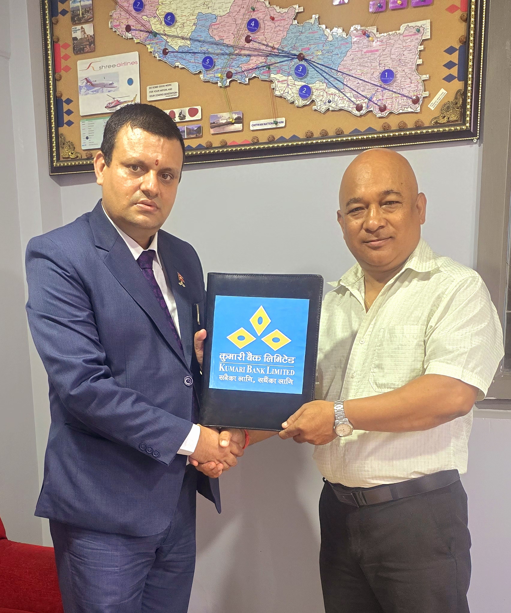 कुमारी बैंकका ग्राहकले श्री एयरलाइन्सको टिकटमा आर्कषक छुट पाउने