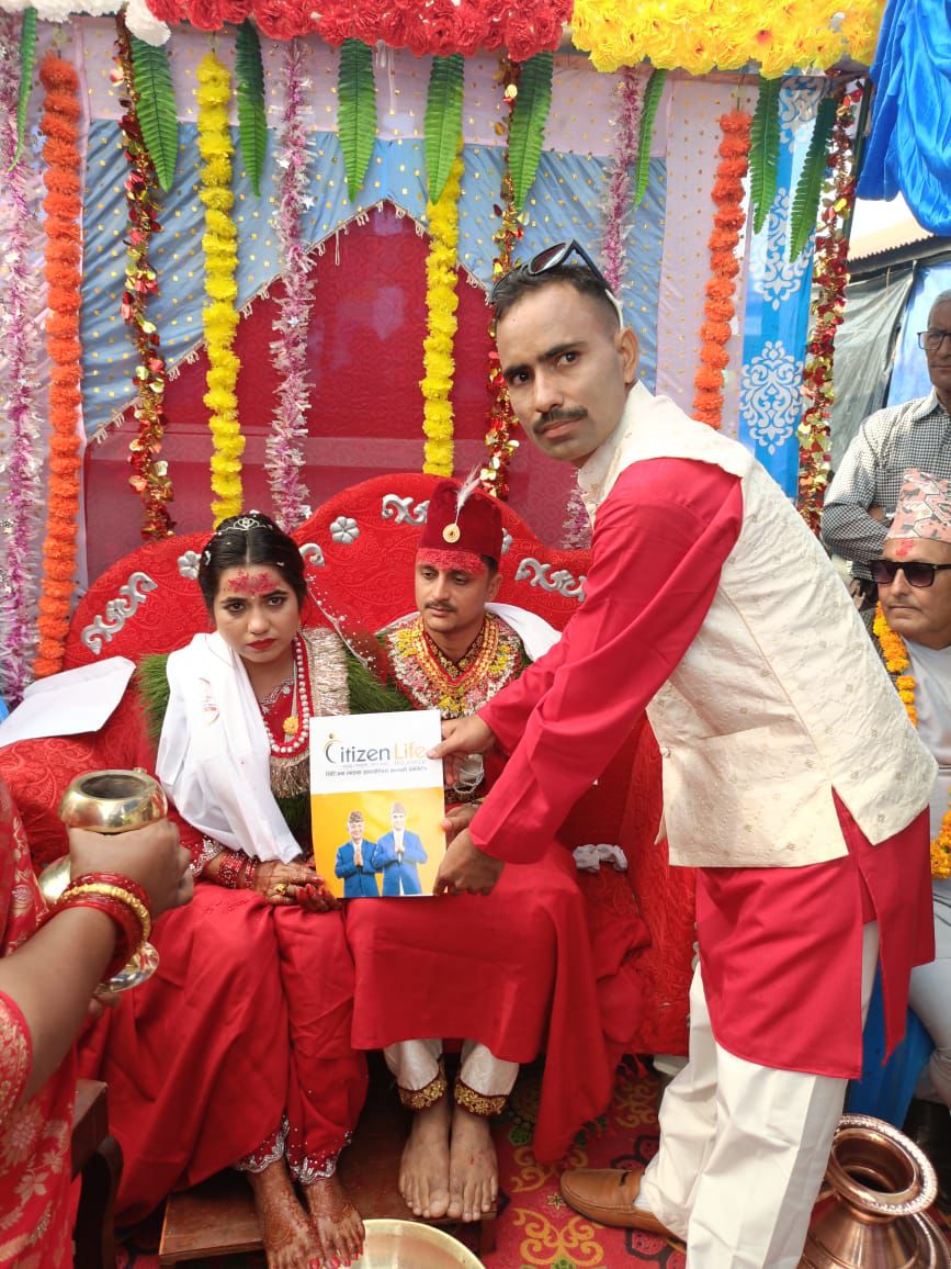 Vijay gifted a ‘Citizen Jeevan Sarathi’ insurance policy to his sister on her wedding day