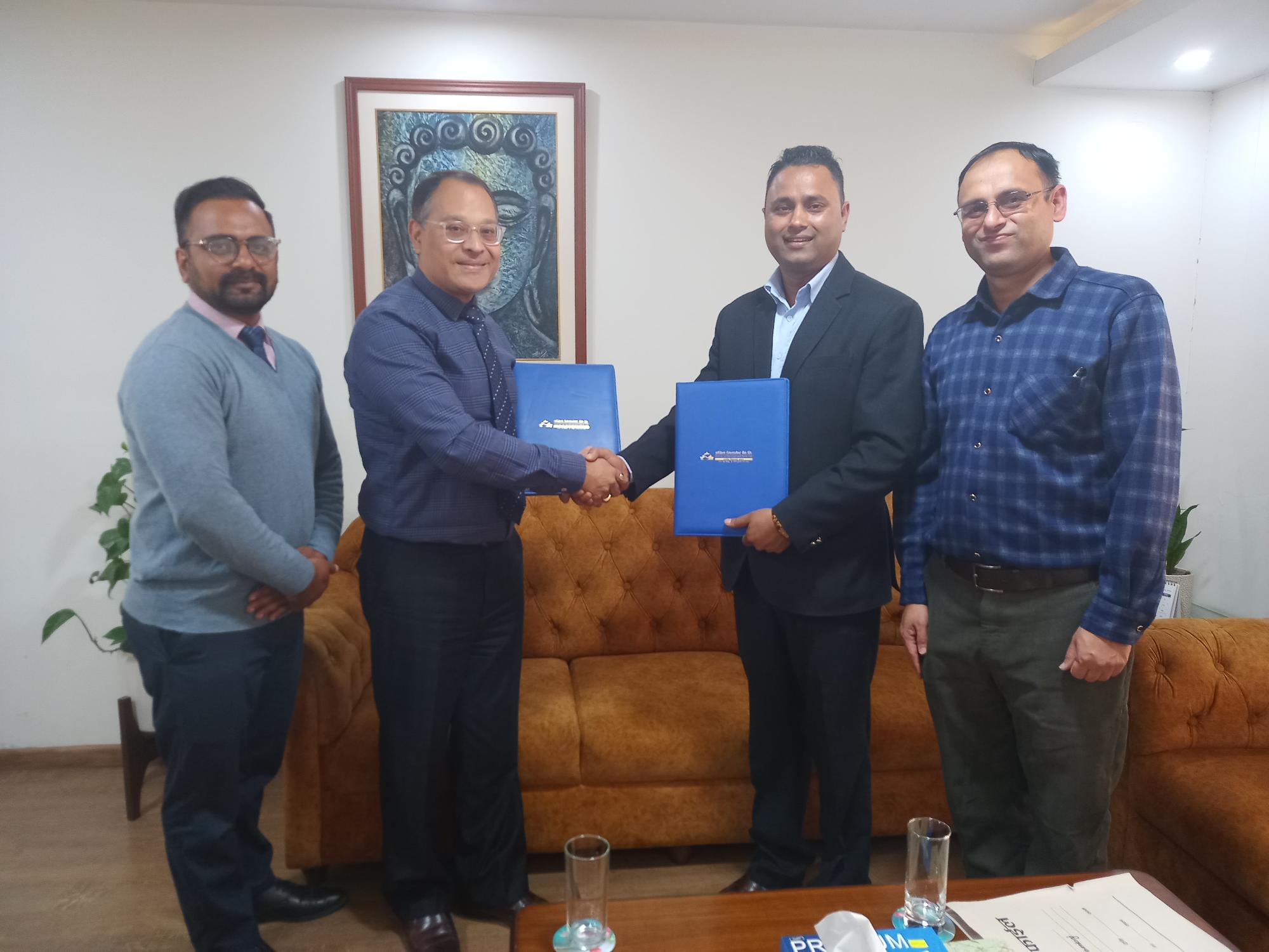 इन्फोडेभलपर्स र सांग्रिला डेभलपमेन्ट बैंकबीच सम्झौता