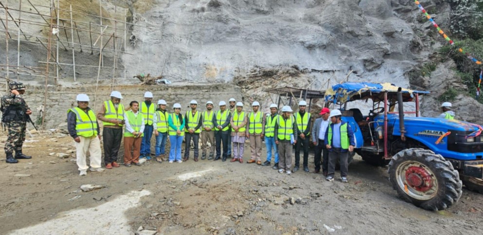 बलेफी खोला जलविद्युतको सुरुङ निर्माण तीब्र, पहिलो ब्लास्टिङ सकियो