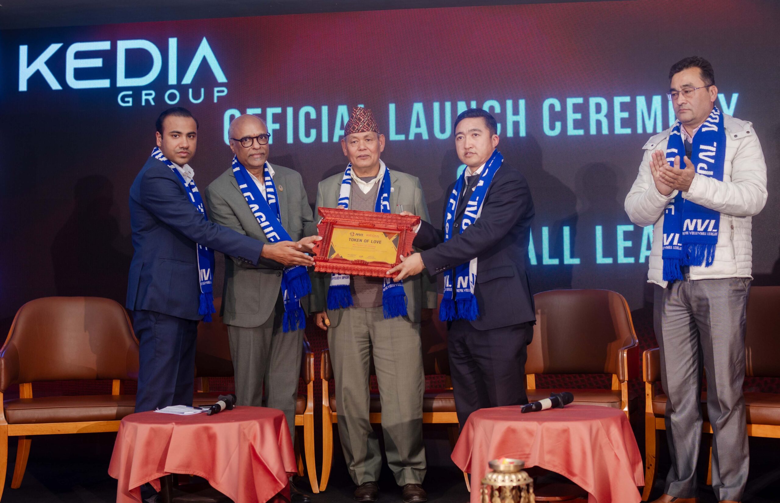 केडिया ग्रुपले सार्वजनिक गर्यो नेपाल भलिबल लिगको लोगो र स्लोगान