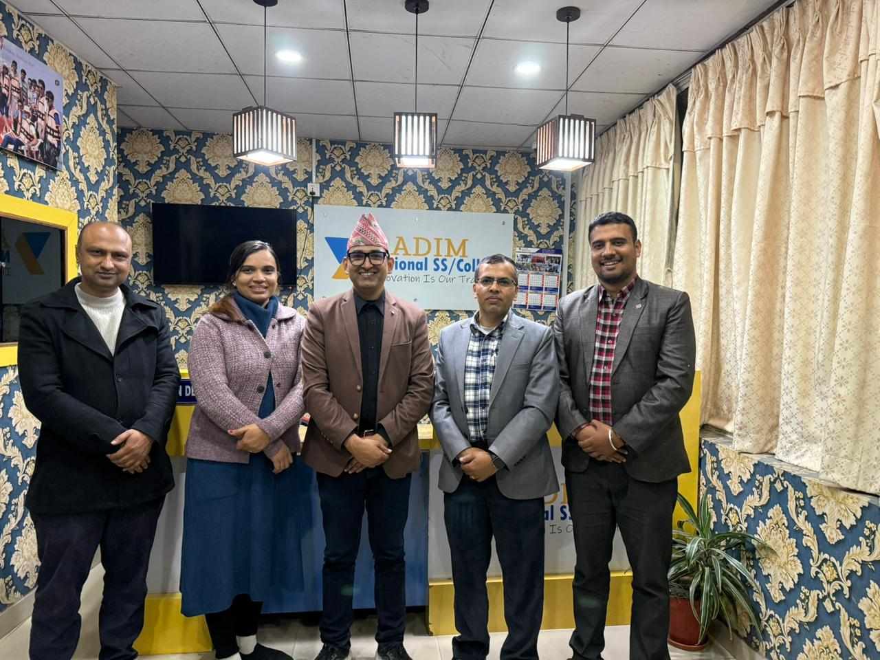 डिआईटी सोलुसन र आदिम नेशनल कलेजबीच आईटी क्षेत्रमा सहकार्य