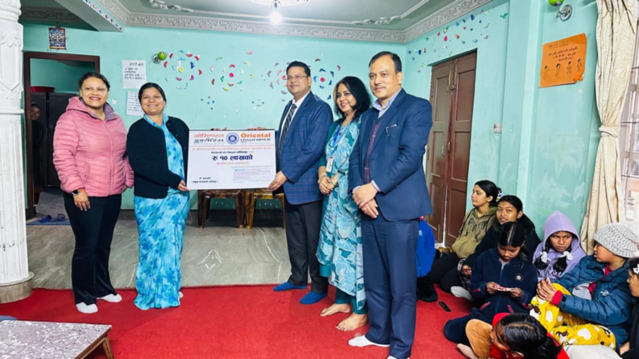 बलत्कार पीडितको उद्धारमा संलग्न संस्थालाई ओरिएण्टलको आर्थिक सहयोग