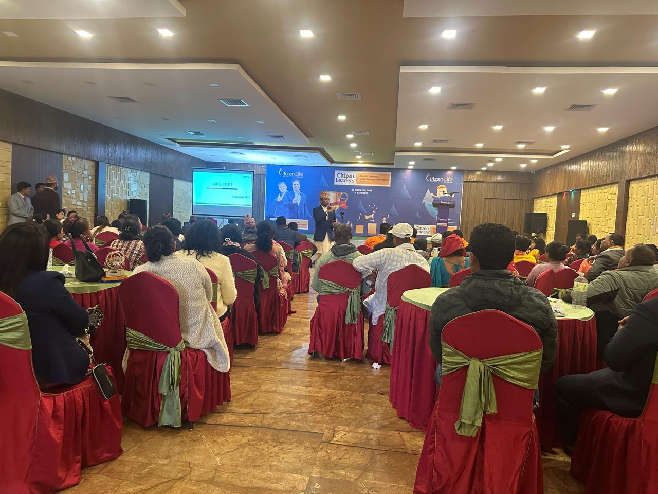 सिटिजन लाइफद्वारा सम्पत्ति शुद्धीकरण सम्बन्धी तालिम सम्पन्न