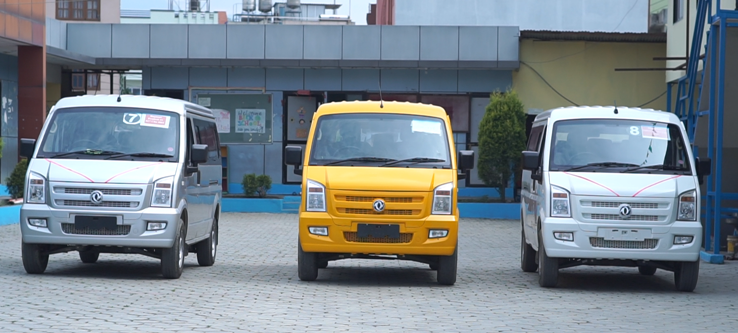 दिगो डाँफेः नेपालकै उत्कृष्ट विद्युतीय स्कुल भ्यान