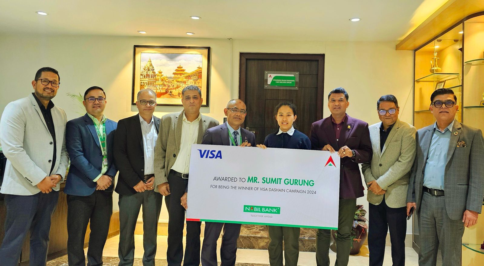 Five Nabil Bank Visa cardholders win gifts from Visa Card International