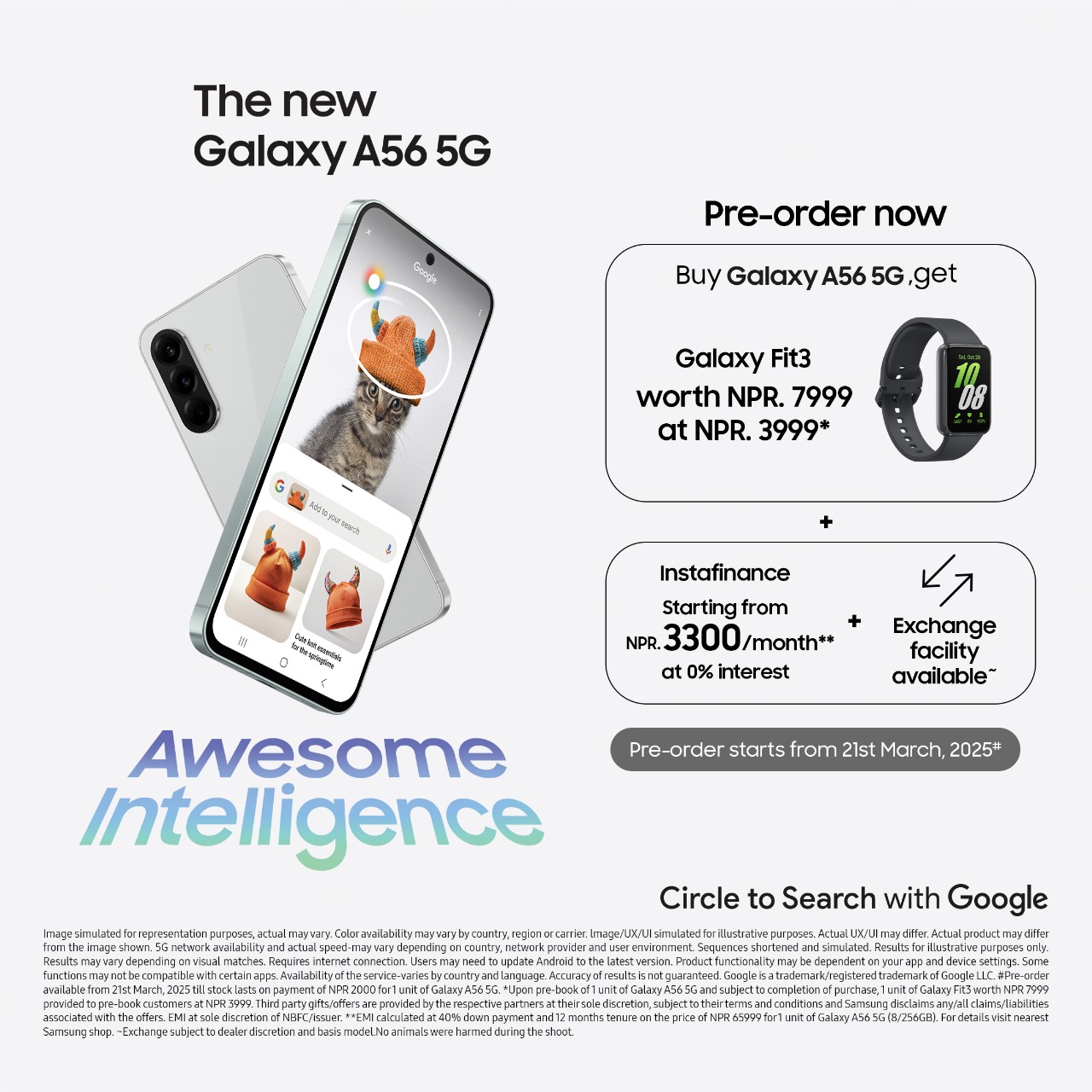 सामसङ नेपालको नयाँ ग्यालेक्सी ए–५६ फाइभजी स्मार्टफोनको प्रिअर्डर घोषणा