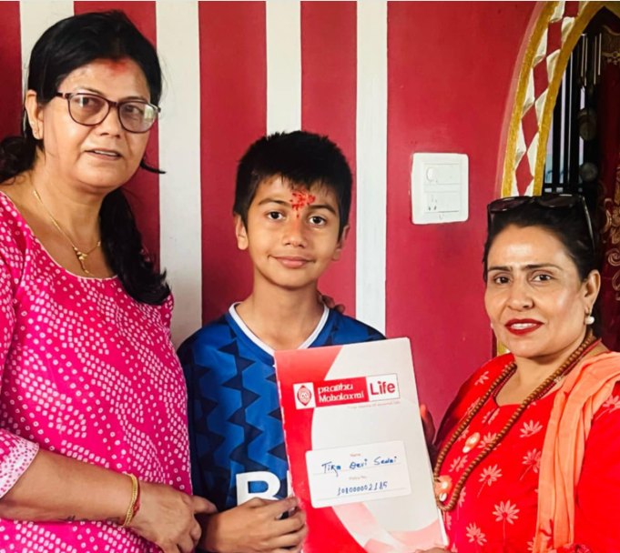 Sister gifts insurance policy to brother on his birthday