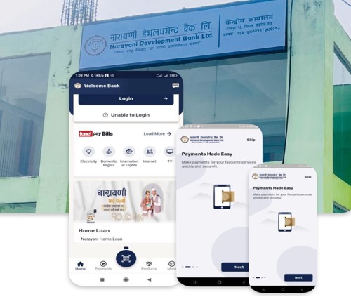 नारायणी डेभलपमेन्ट बैंकले ल्यायो मोबाइल बैंकिङ सुविधा