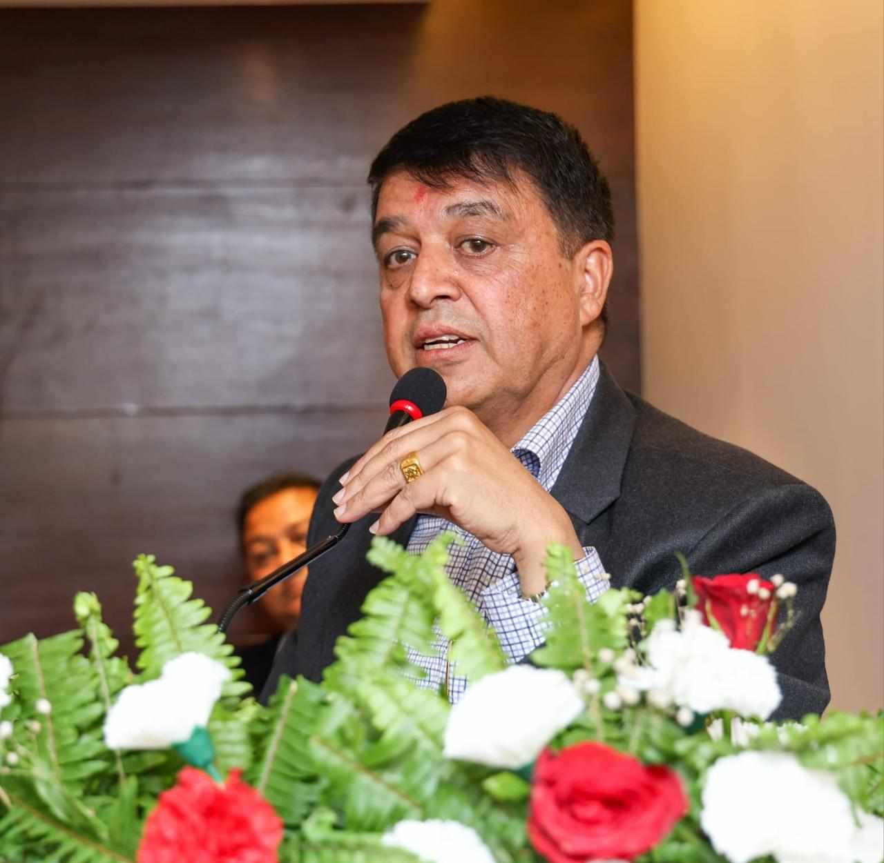 कमाइको केही प्रतिशत नेपालमा लगानी गर्नुस्, प्रतिफल दिने वातावरण हामी बनाउछौँः अध्यक्ष ढकाल