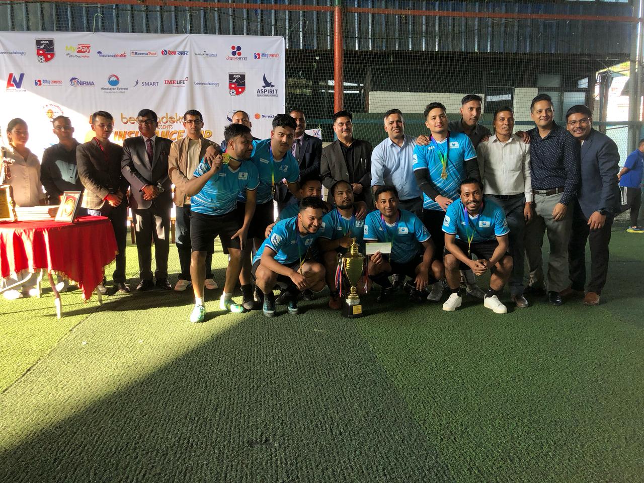 बीमा दोकानको ‘दोस्रो इन्स्योरेन्स कप फुट्सल टुर्नामेन्ट २०८२’ सम्पन्न