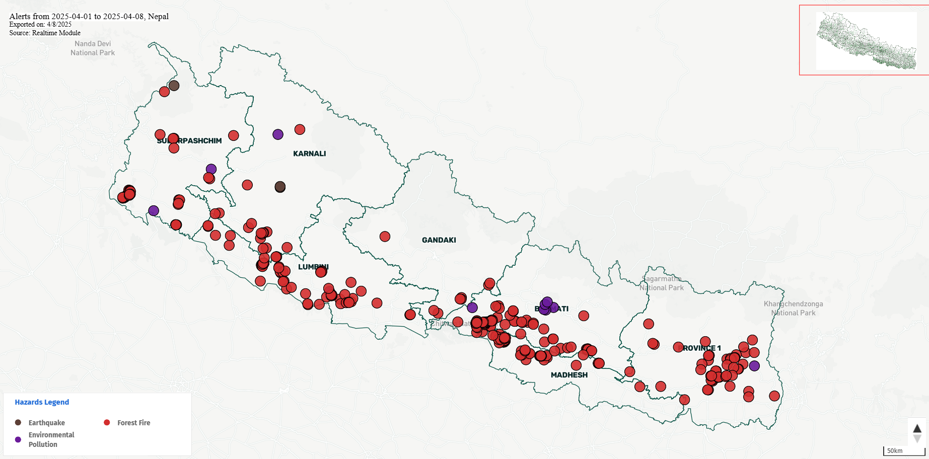 डढेलो नियन्त्रणमा चुक्दा काठमाडाैं बाहिरका शहरहरू पनि वायू प्रदुषणको चपेटामा