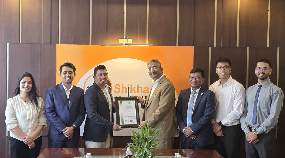 सूचना सुरक्षाका लागि शिखर इन्स्योरेन्सले पायो अन्तर्राष्ट्रिय प्रमाण पत्र