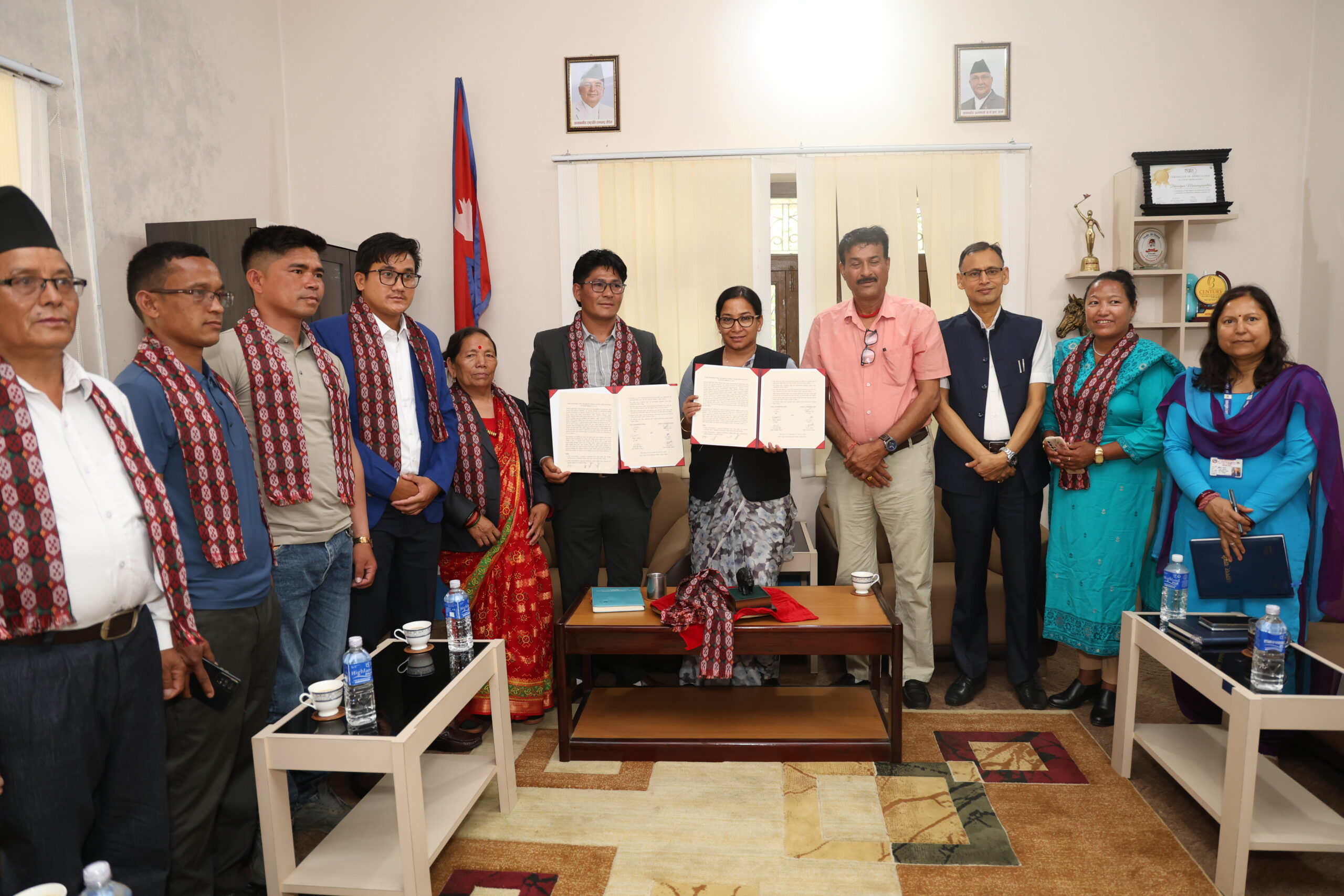 मुड्केचुला गाउँपालिका र भरतपुर महानगरपालिकाबीच भगिनी सम्बन्ध 