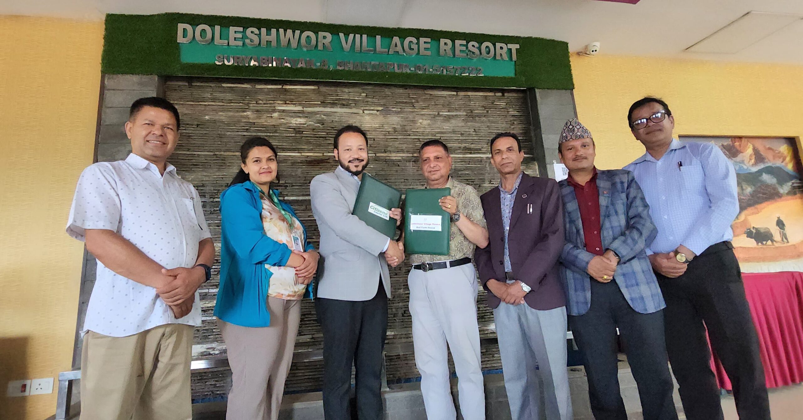 MoU between Doleshwar Village Resort and Citizens Capital for institutional consultation