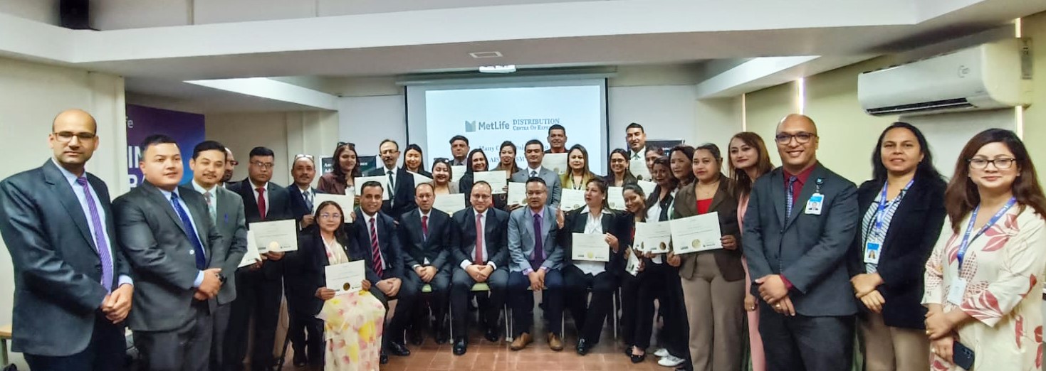MetLife distributes international level insurance training certificates to agents