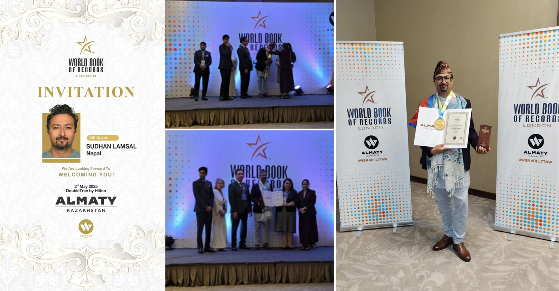 डा. सुधन लम्सालले पाए वर्ल्ड बुक अफ रेकर्ड्सबाट ‘इमिनेन्स अवार्ड’