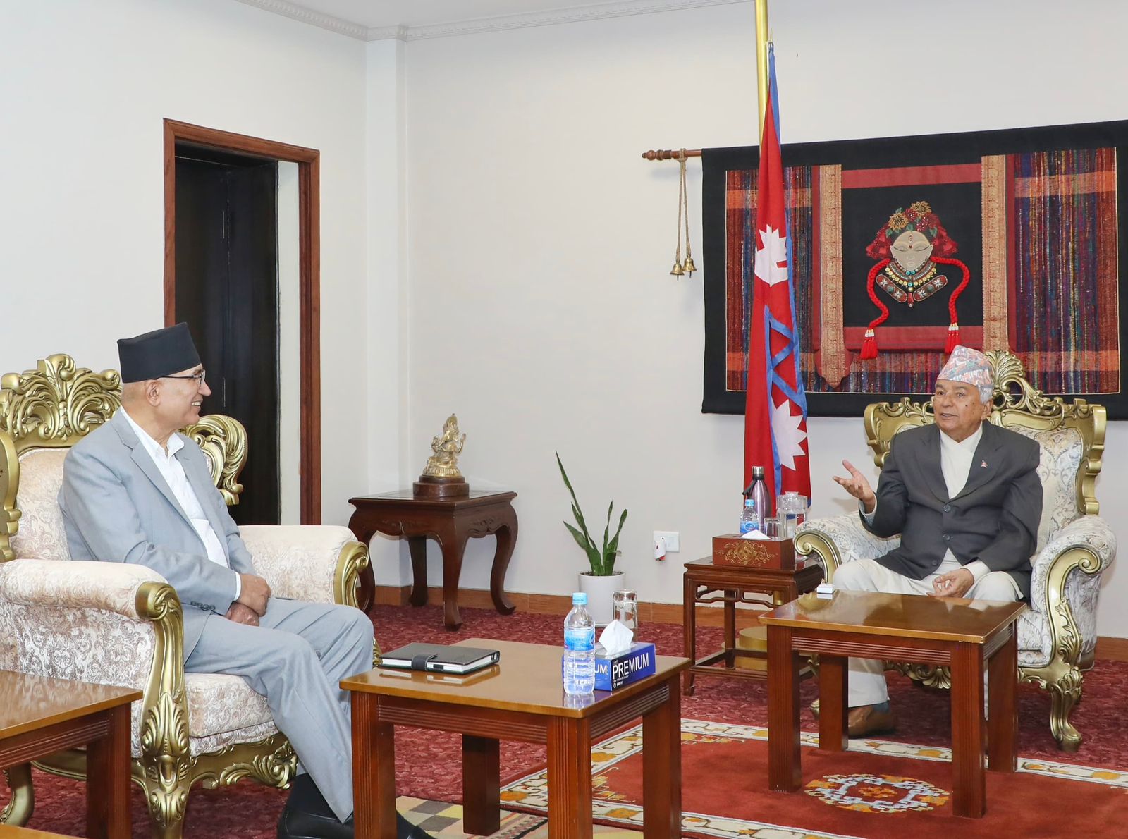 राष्ट्रपतिलाई बजेटबारे ब्रिफिङ