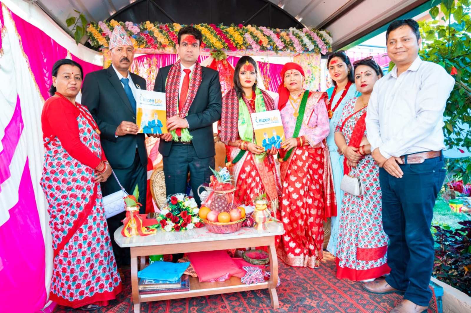 Khadka couple donates citizen’s insurance scheme to son-in-law