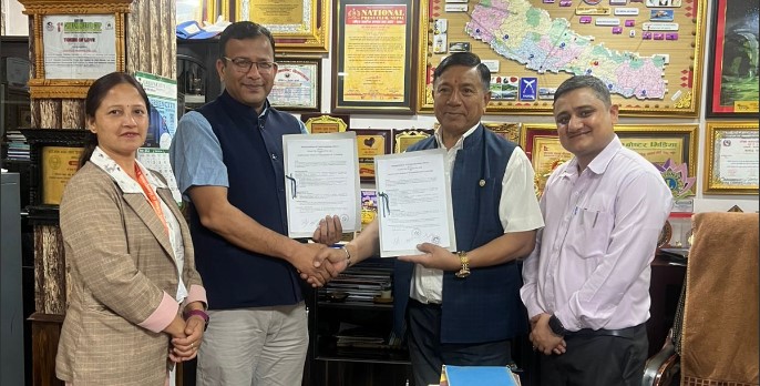 साउथवेष्टन स्कुल अफ म्यानेजमेन्ट र ग्रीन सिटी अस्पतालबीच सम्झौता