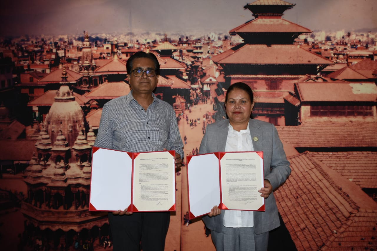 ‘श्रवण कुमार अग्रवाल नाफिज फेलोसिप’ का लागि समझदारी पत्रमा हस्ताक्षर
