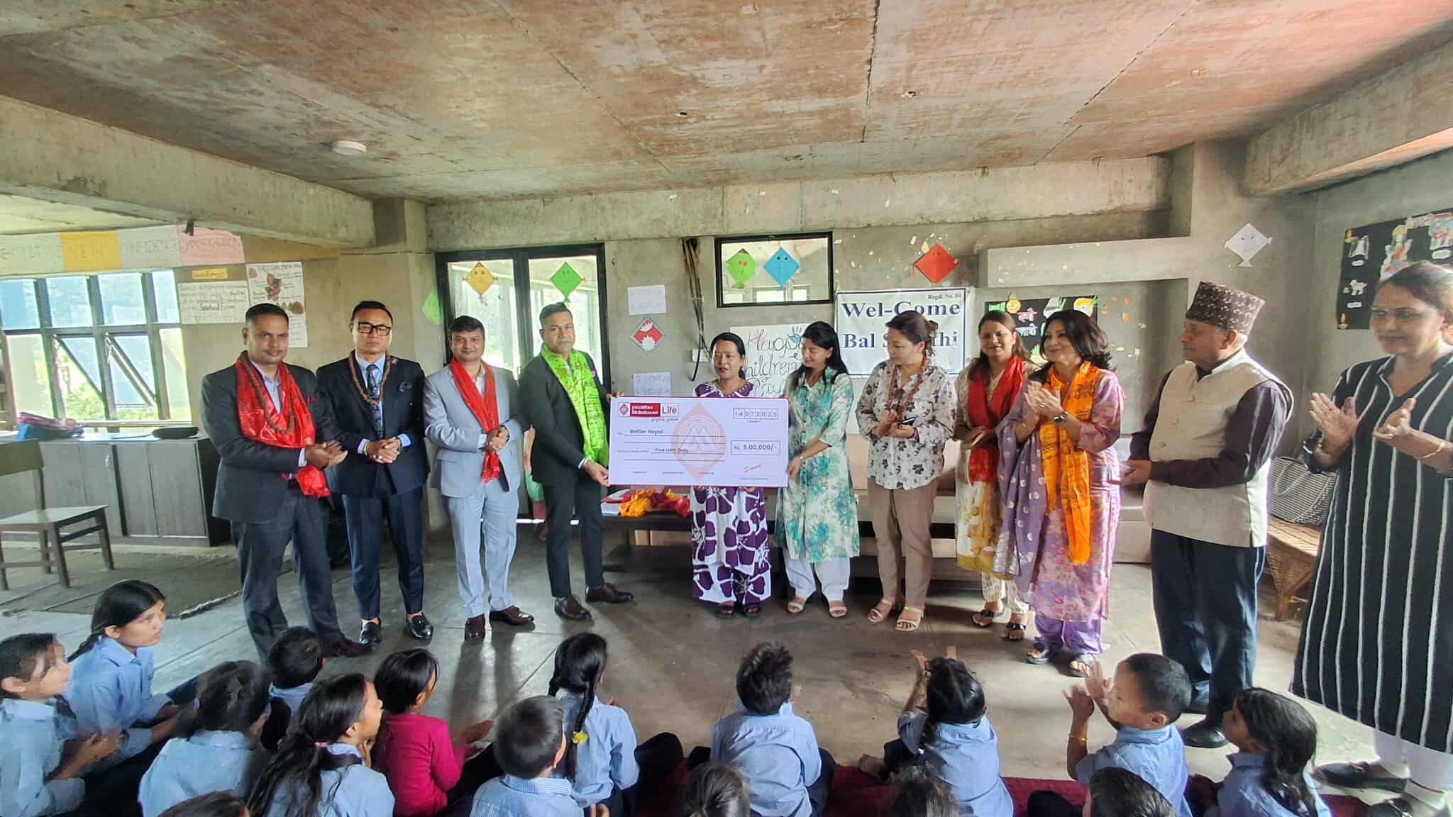 Prabhu Mahalakshmi Life donates Rs 500,000 to Better Nepal
