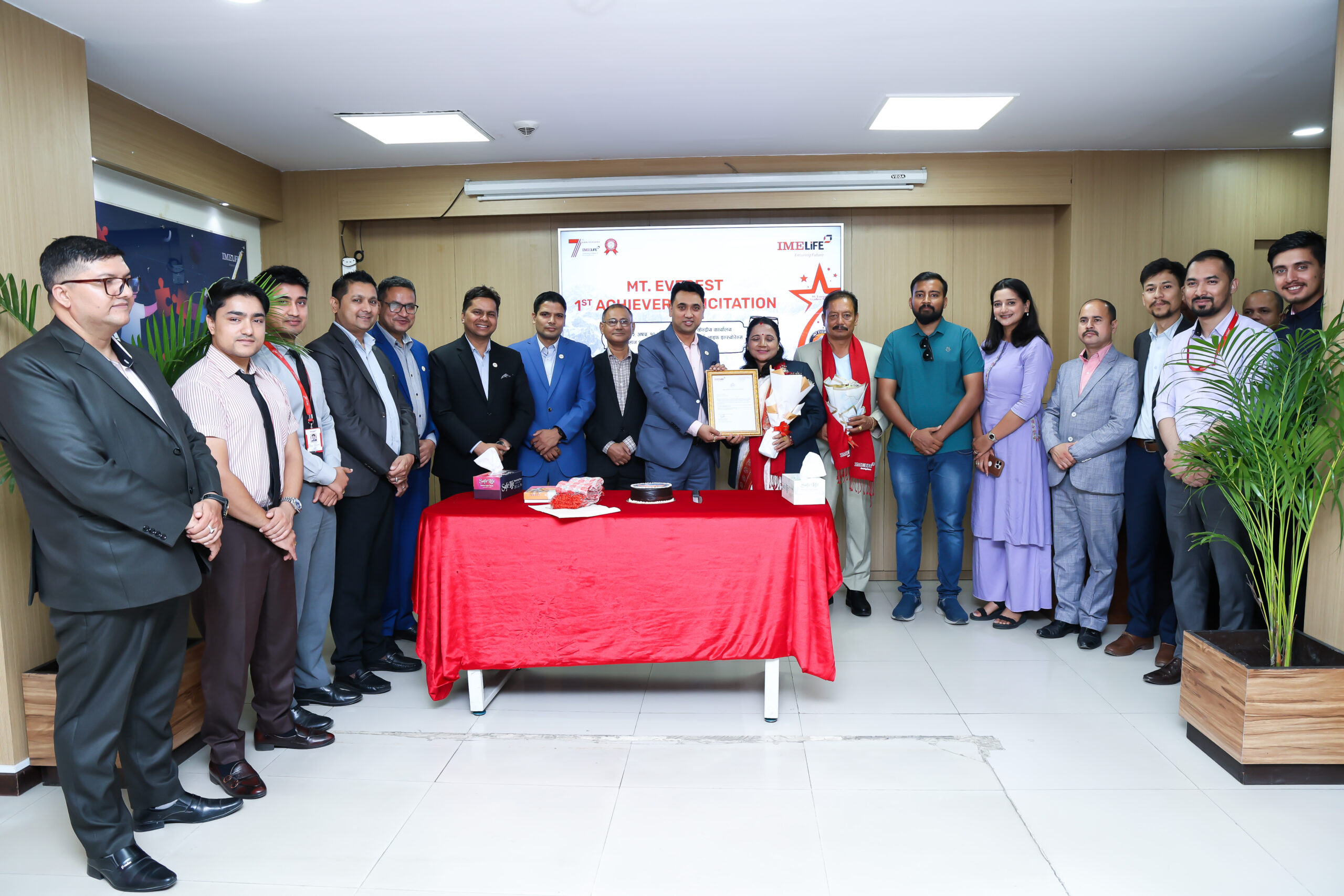IME Life felicitates First Everest Club winner Ghimire