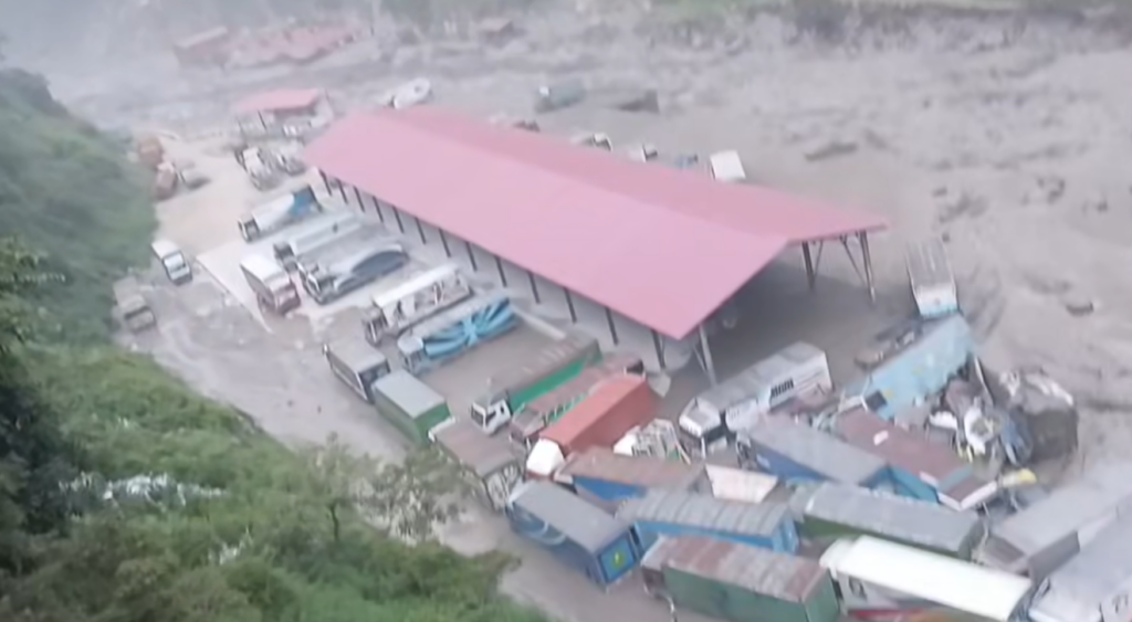 Flood Damage to Miteri Bridge Amidst Rising Water Levels in Bhotekoshi, Container Washed Away from Rasuwagadhi Customs