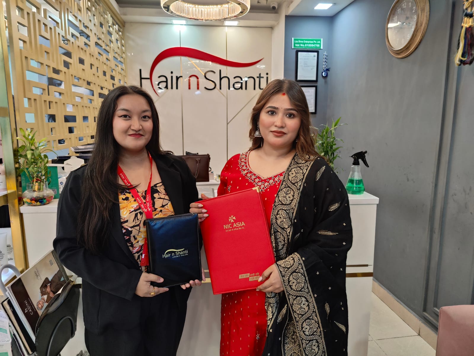 NIC Asia Bank customers get discount at Hair and Shanti Unisex Salon