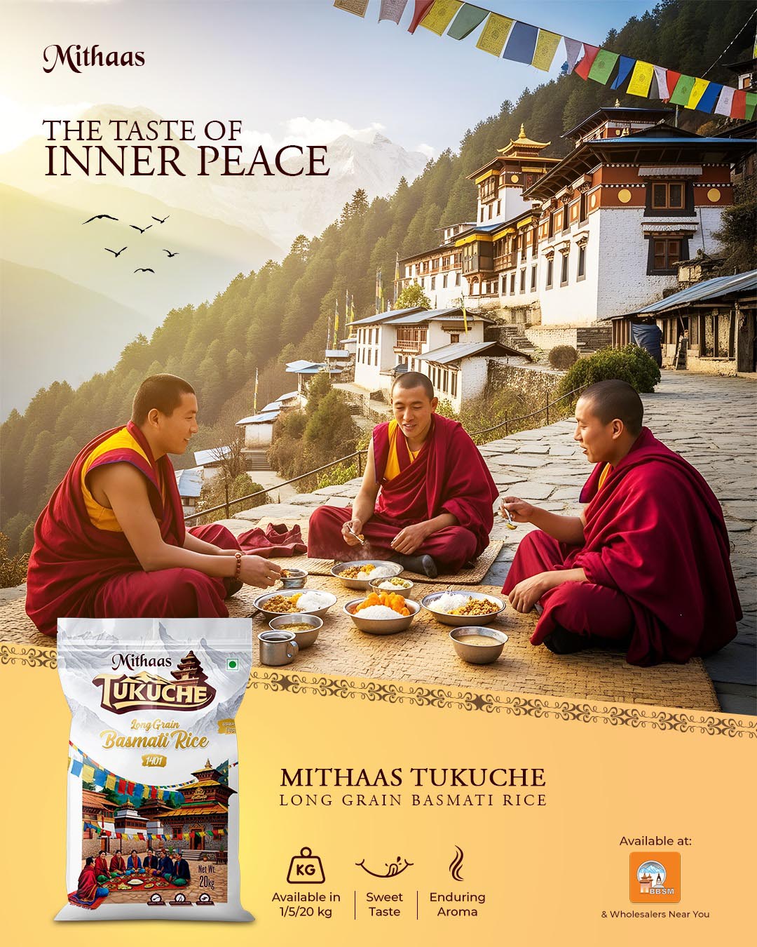 किङ फुड्सद्वारा “मिठास टुकुचे १४०१” उच्च गुणस्तरीय बासमती चामल सार्वजनिक 