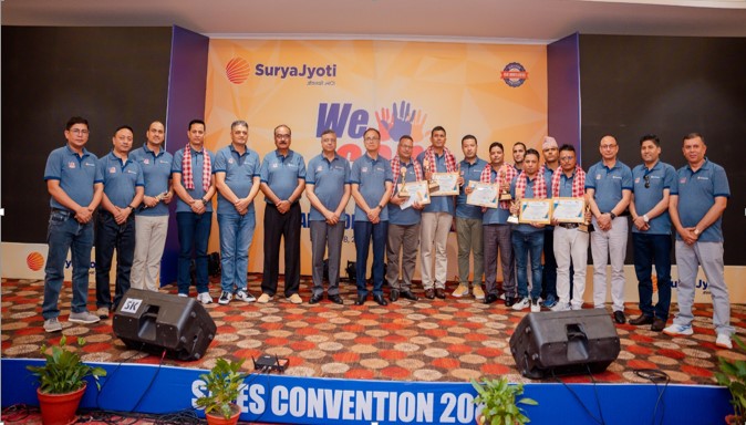 Suryajyoti Life’s Sales Convention 2082 concludes, 129 employees honoured in various categories